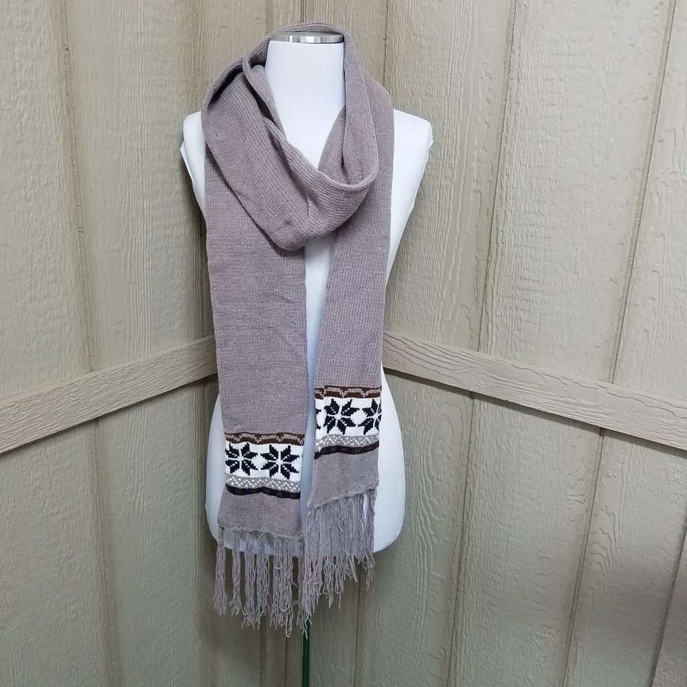 Fair Weather Accessories Women Taupe Scarf One Siz